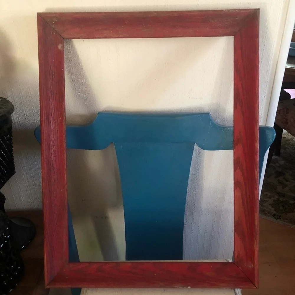 Vintage Red Wood Frame
